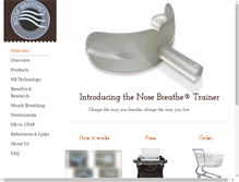 Tablet Screenshot of nosebreathe.org